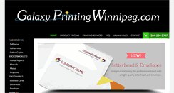 Desktop Screenshot of galaxyprintingwinnipeg.com
